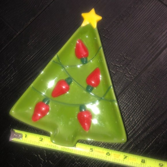 Hallmark Decoration‎ Trinket Dish Christmas Tree Shaped - Picture 3 of 7